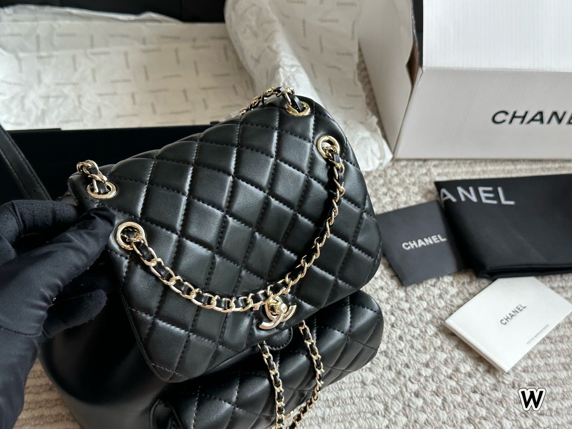 Fashion leather backpack