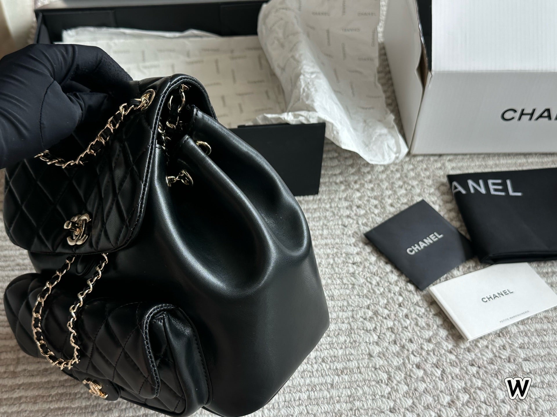 Fashion leather backpack