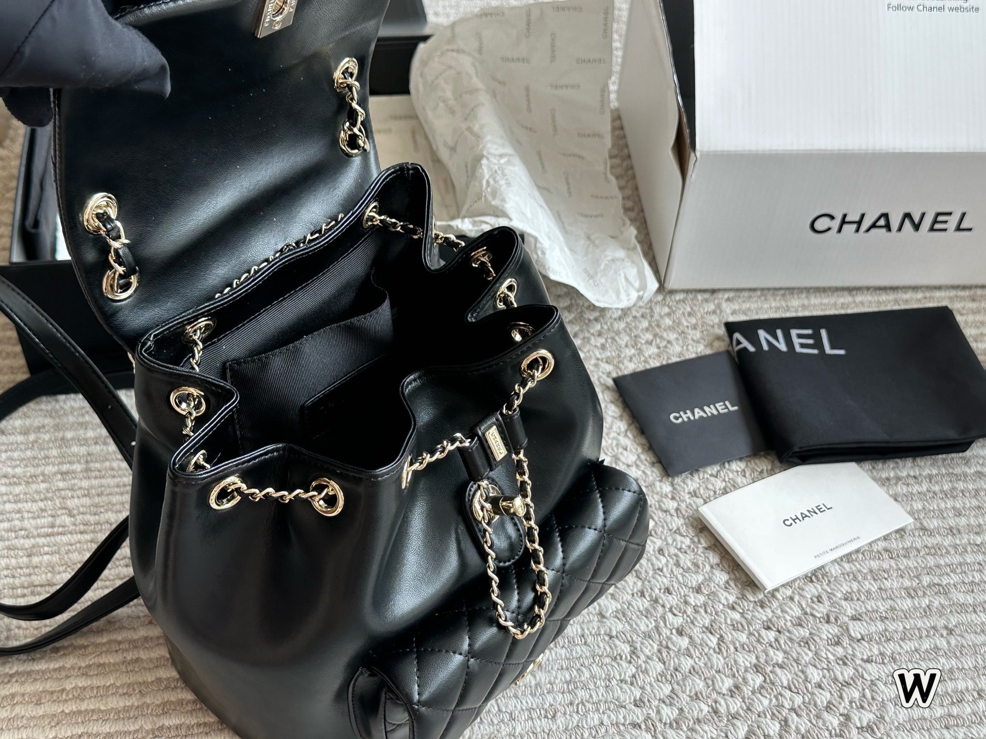 Fashion leather backpack