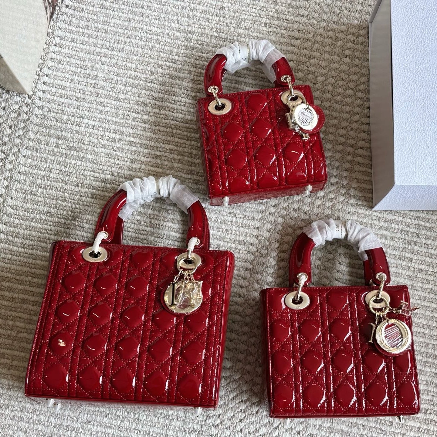 Patent leather women's handbag