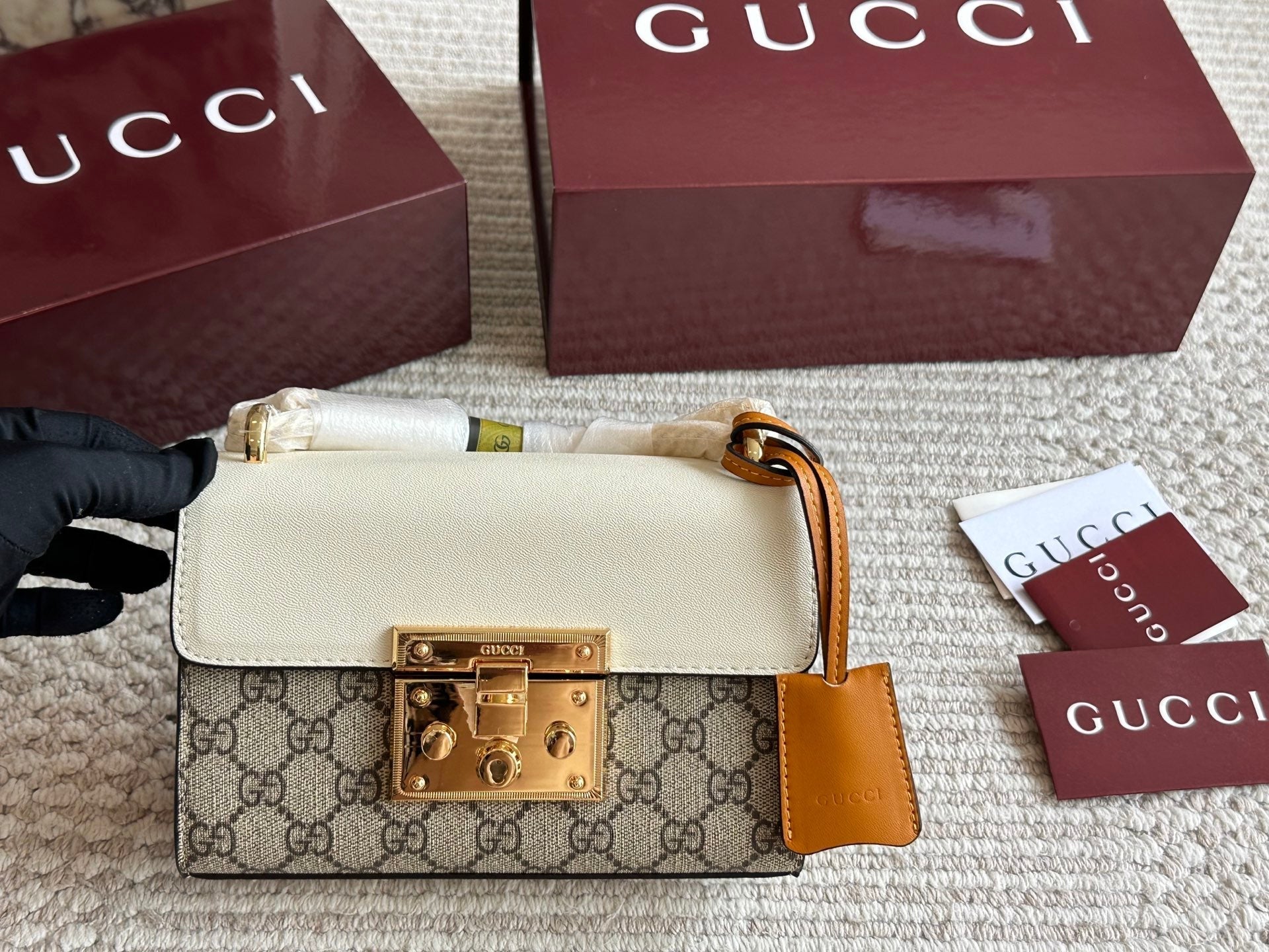 Fashionable Padlock Messenger Bag