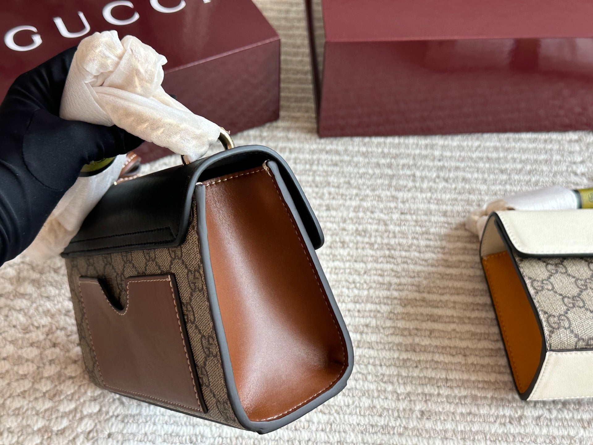 Fashionable Padlock Messenger Bag