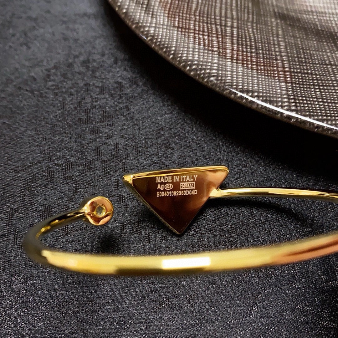 Triangle Diamond Cuff Bracelet