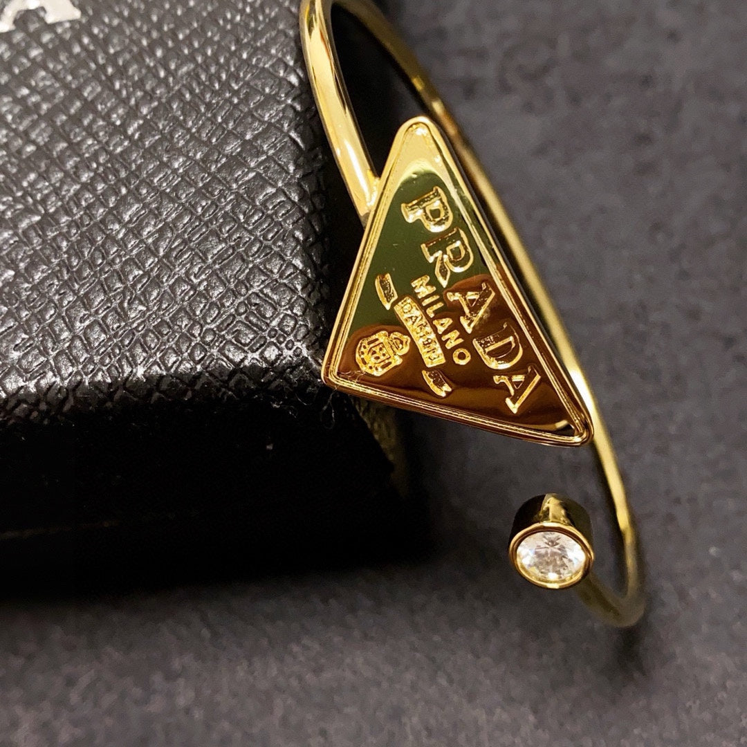 Triangle Diamond Cuff Bracelet