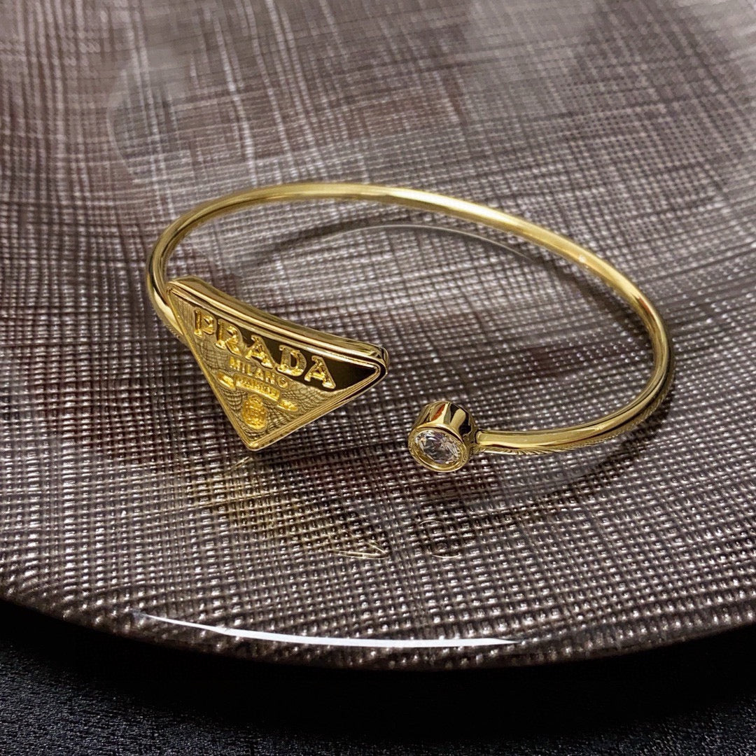 Triangle Diamond Cuff Bracelet