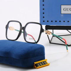 square-frame metal sunglasses