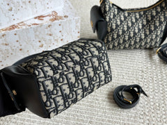 Blue Letter Jacquard Bag