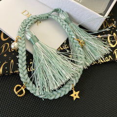 Tassels Braided Star Pendant Bracelet