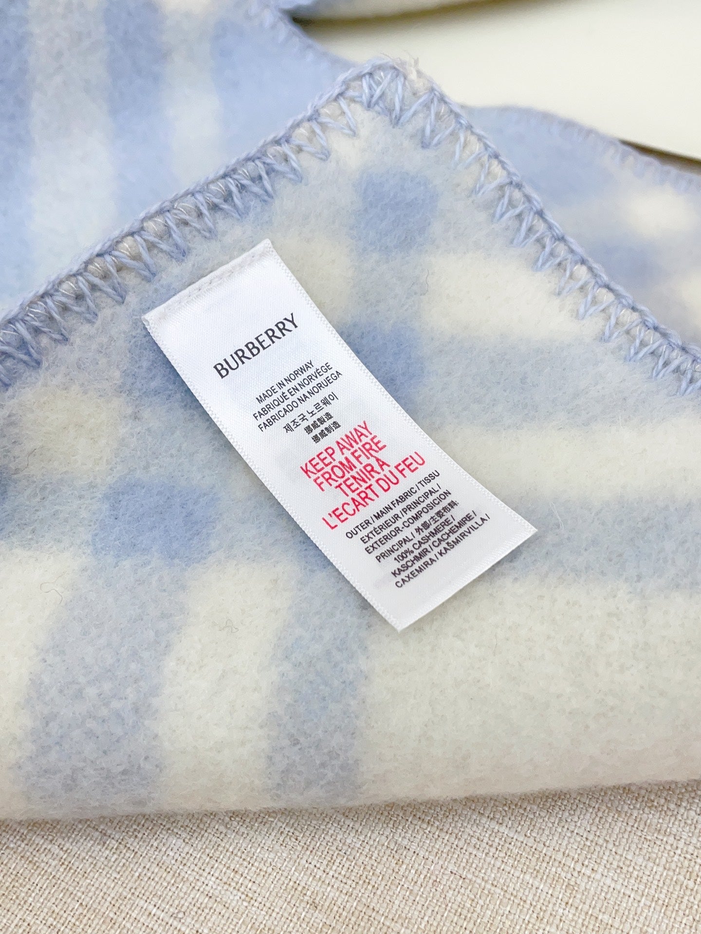 Colorful plaid soft cashmere scarf
