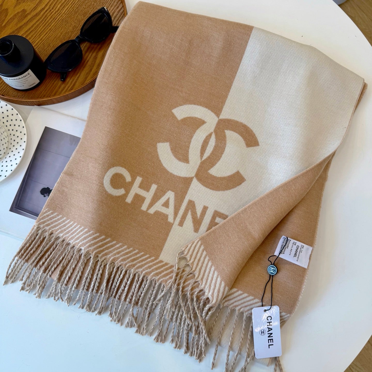 Classic colorblock scarf