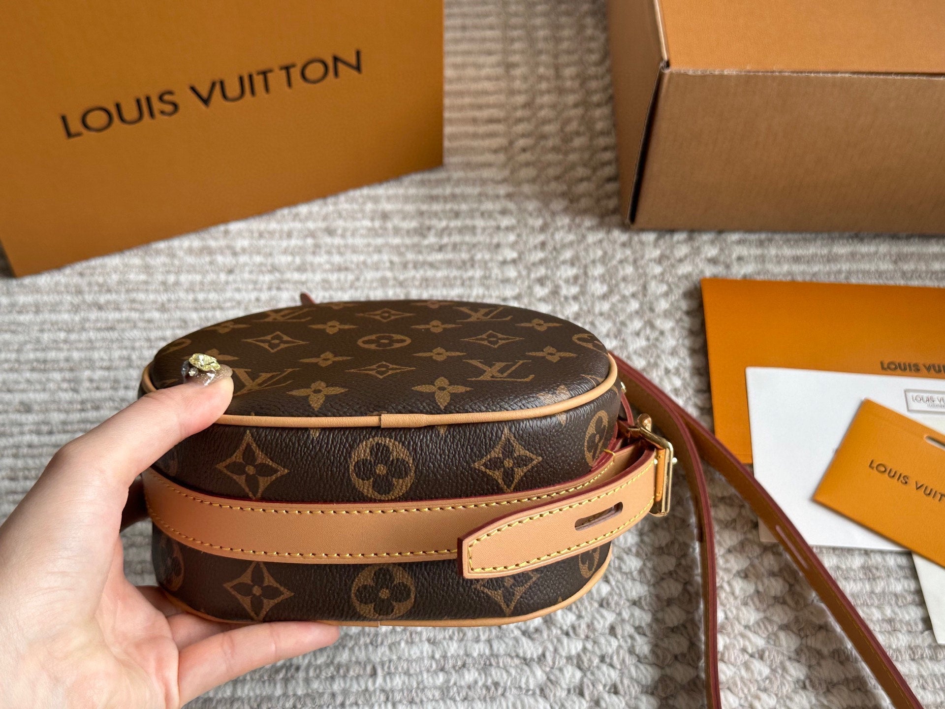 Classic Printed Round Bag