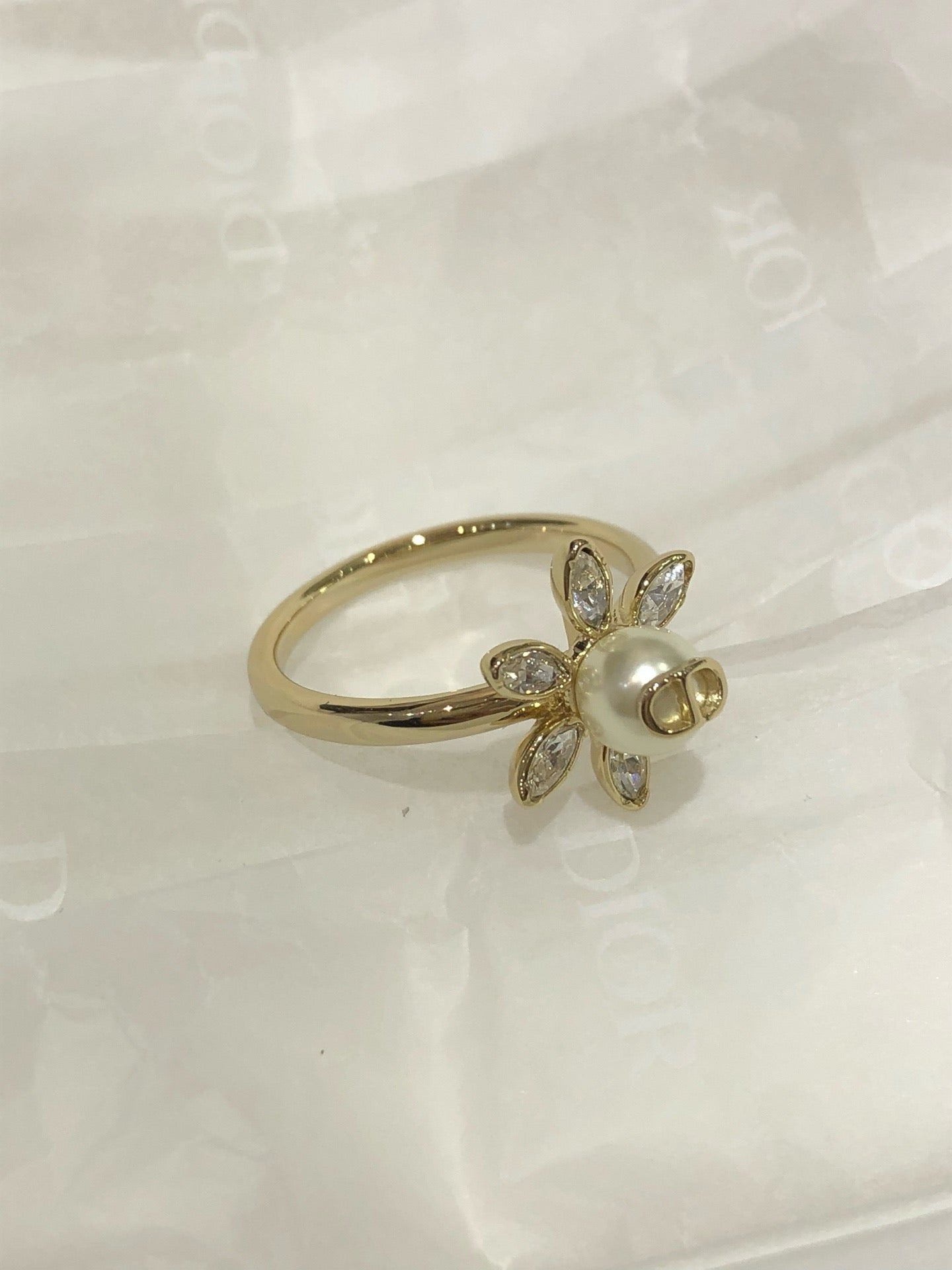 Sunflower Pearl Ring