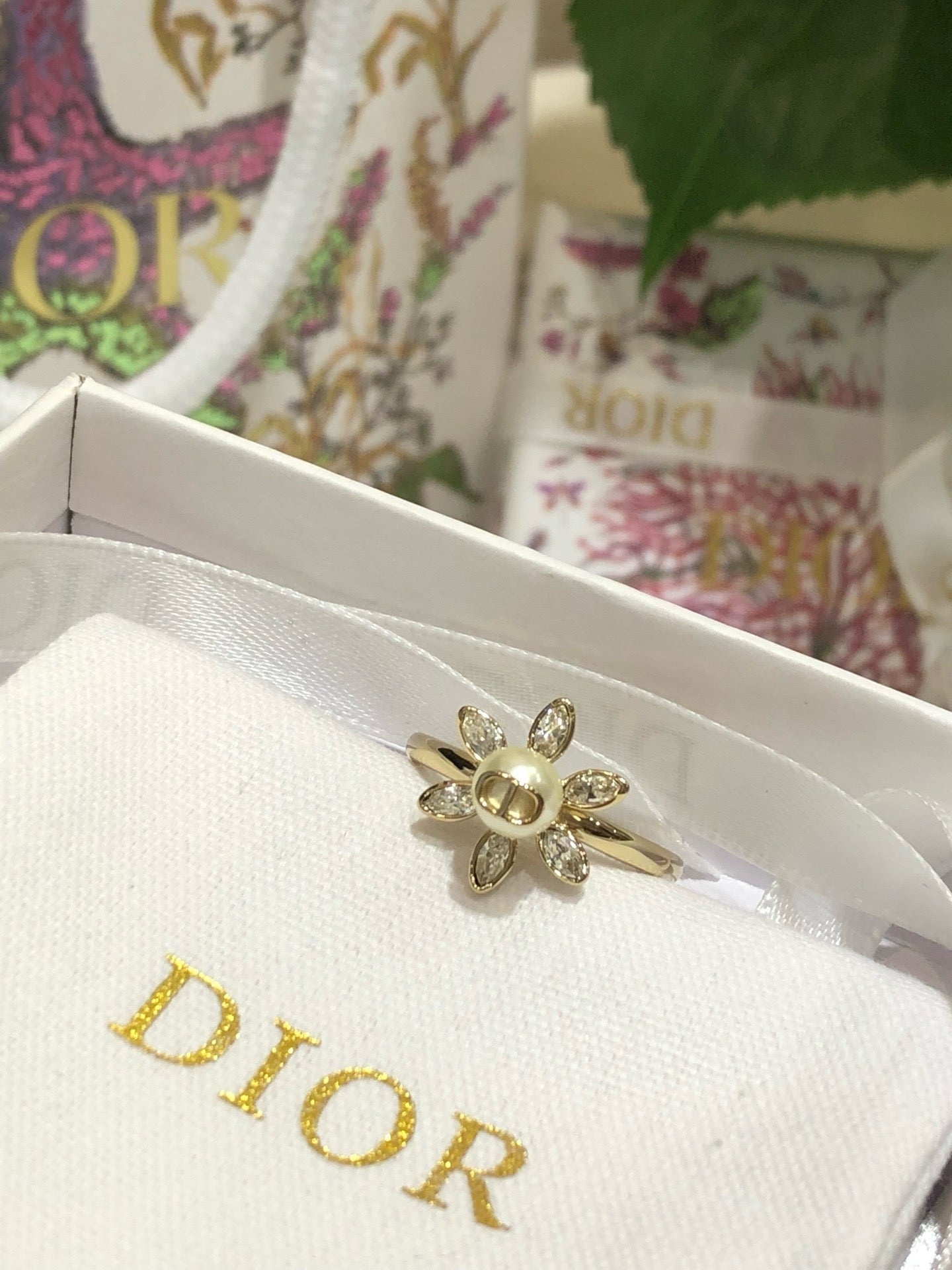 Sunflower Pearl Ring