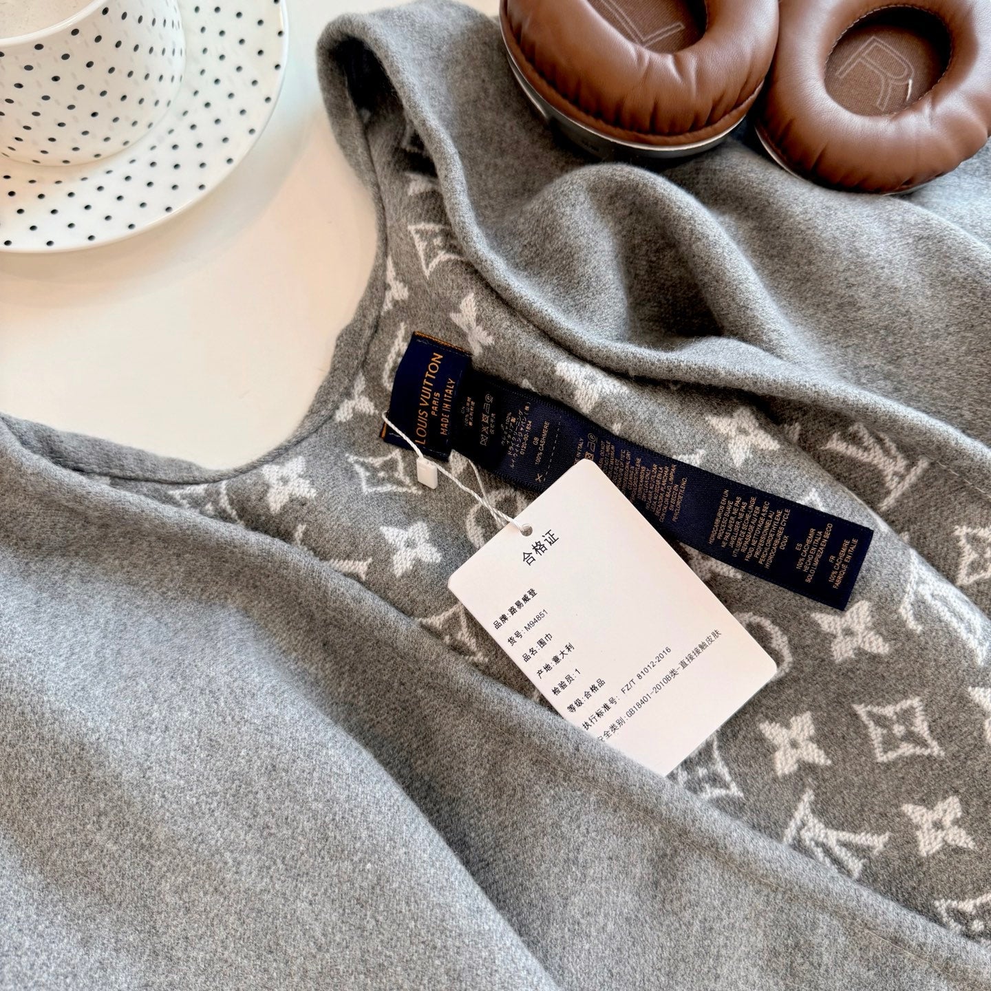 Cashmere Embossed Cape