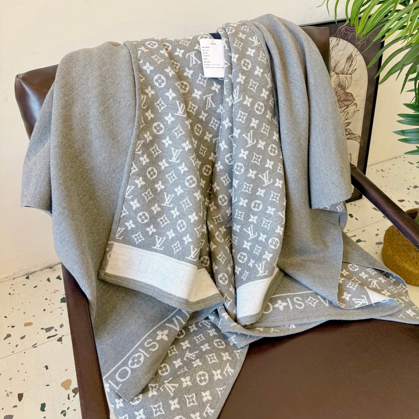 Cashmere Embossed Cape