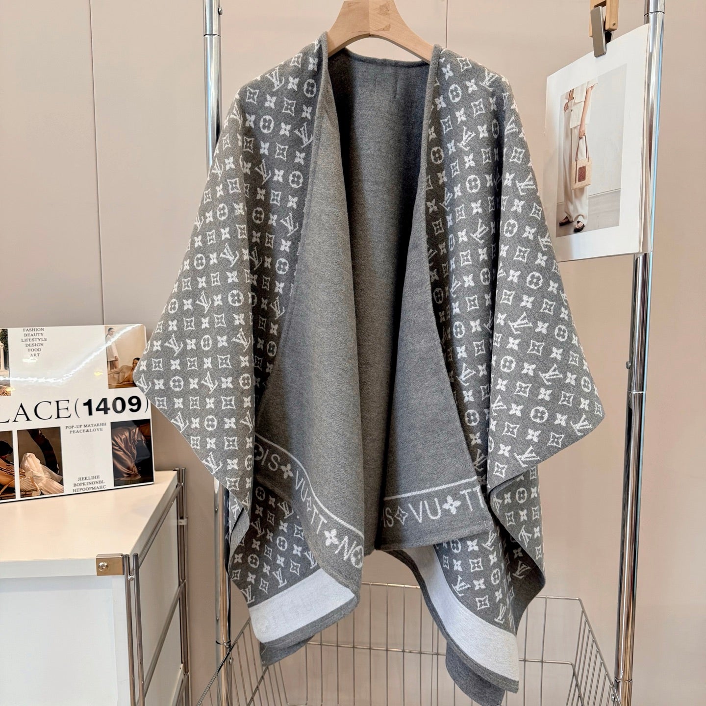 Cashmere Embossed Cape