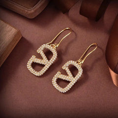 Diamond Pendant Earrings