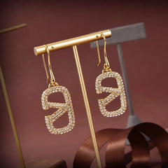 Diamond Pendant Earrings