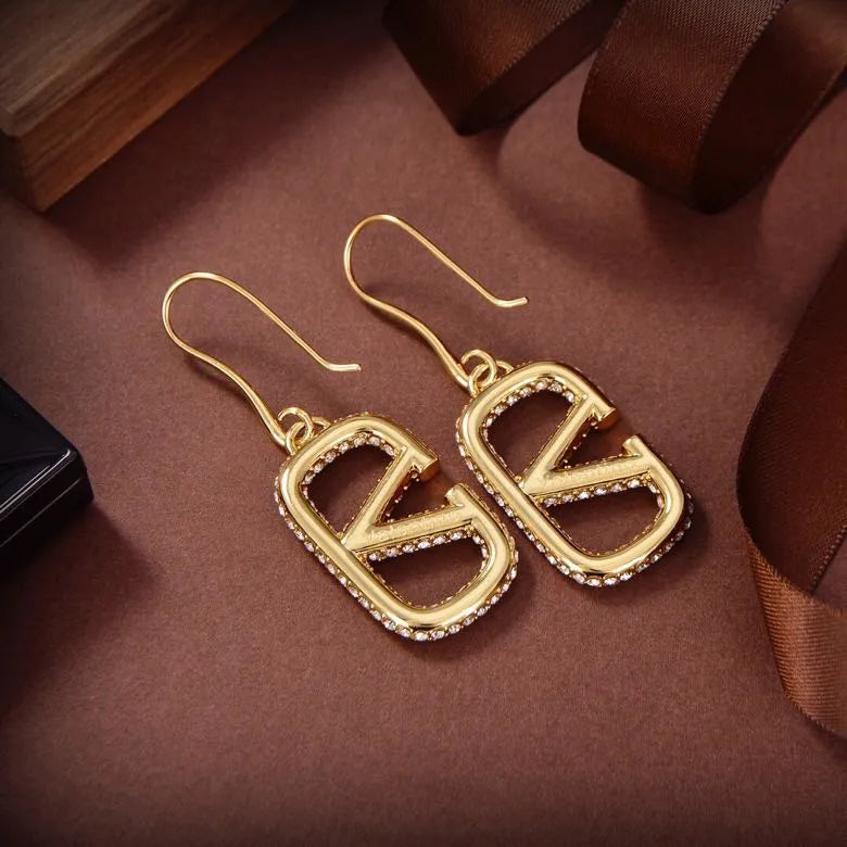 Diamond Pendant Earrings