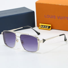 metal square frame sunglasses