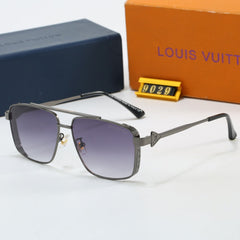 metal square frame sunglasses
