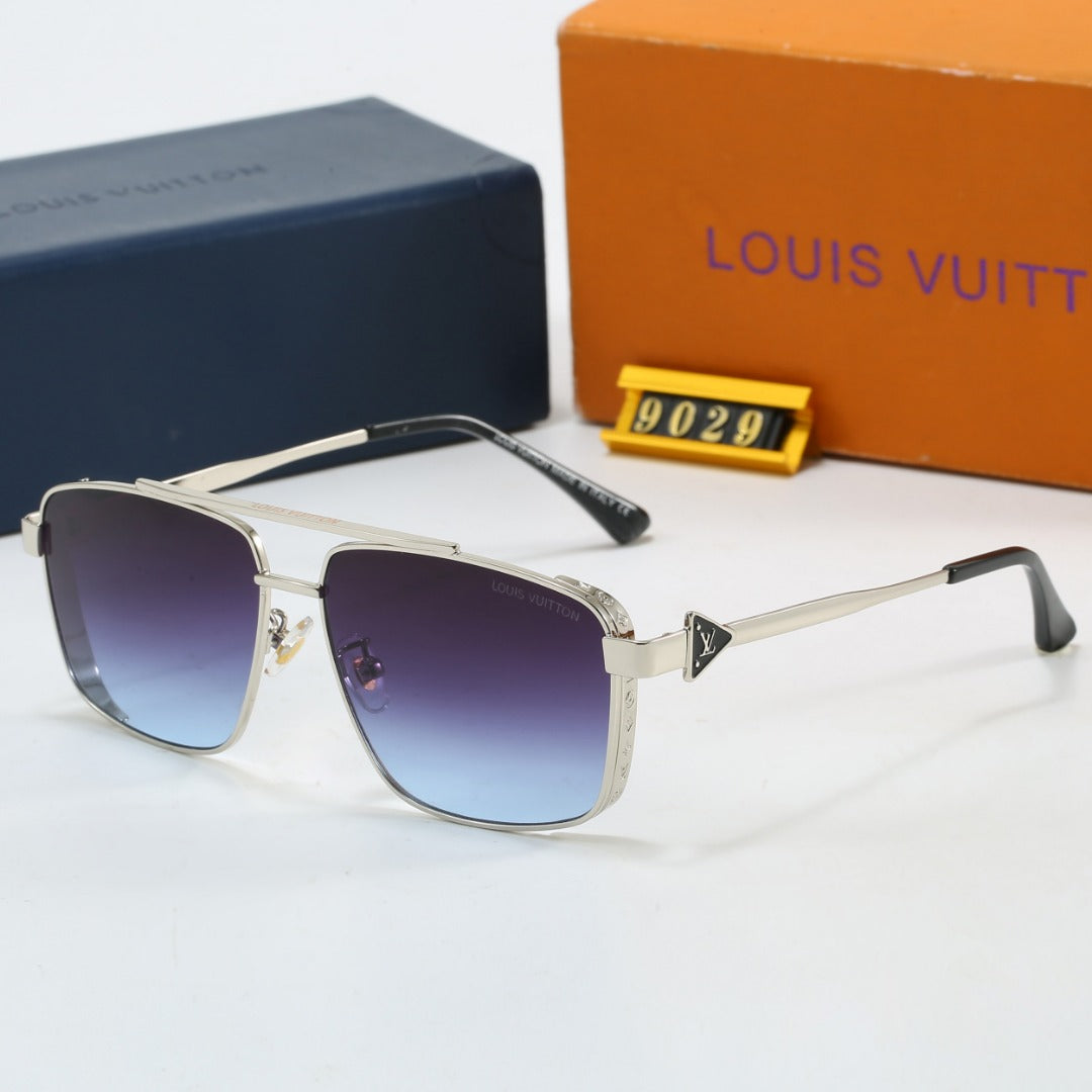 metal square frame sunglasses