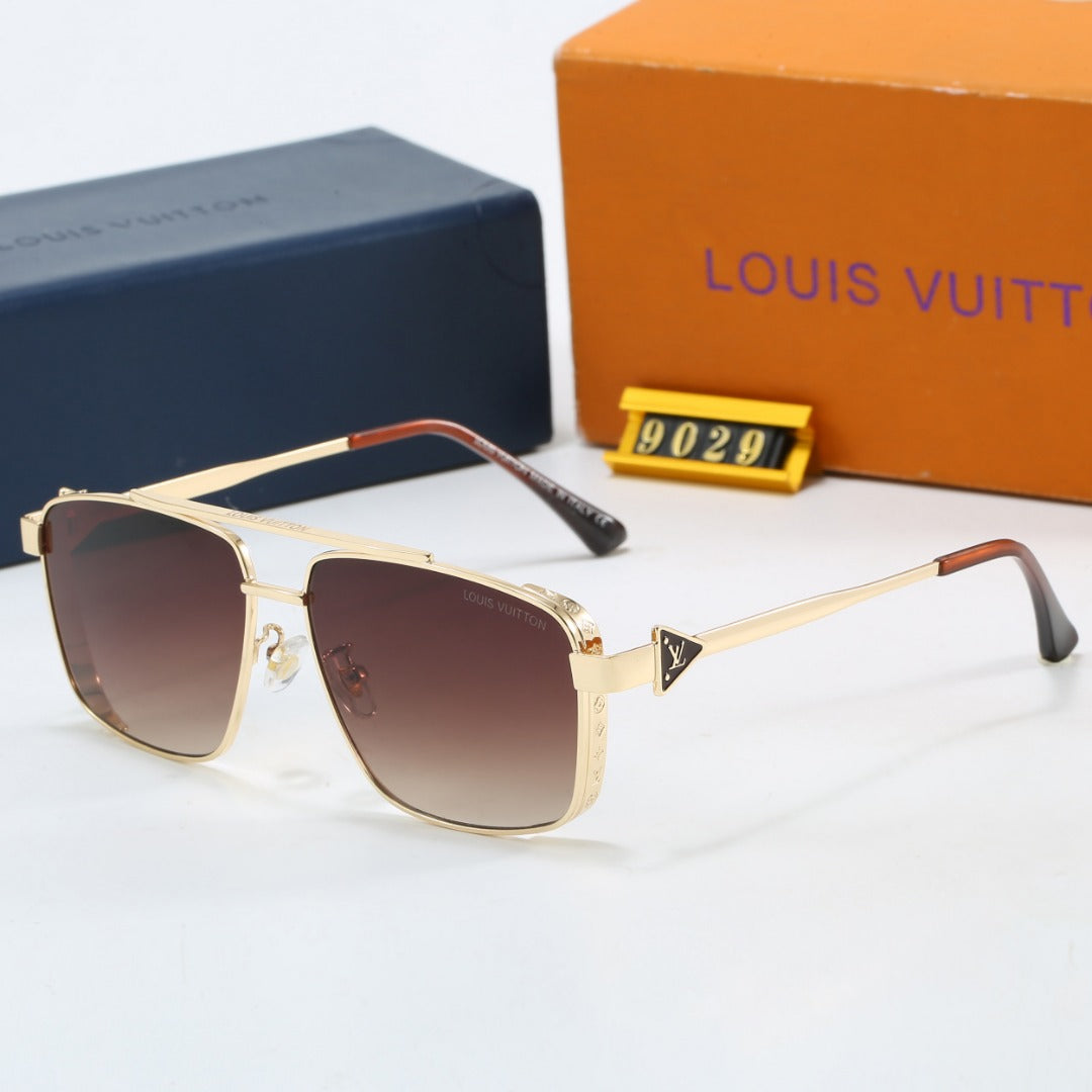metal square frame sunglasses