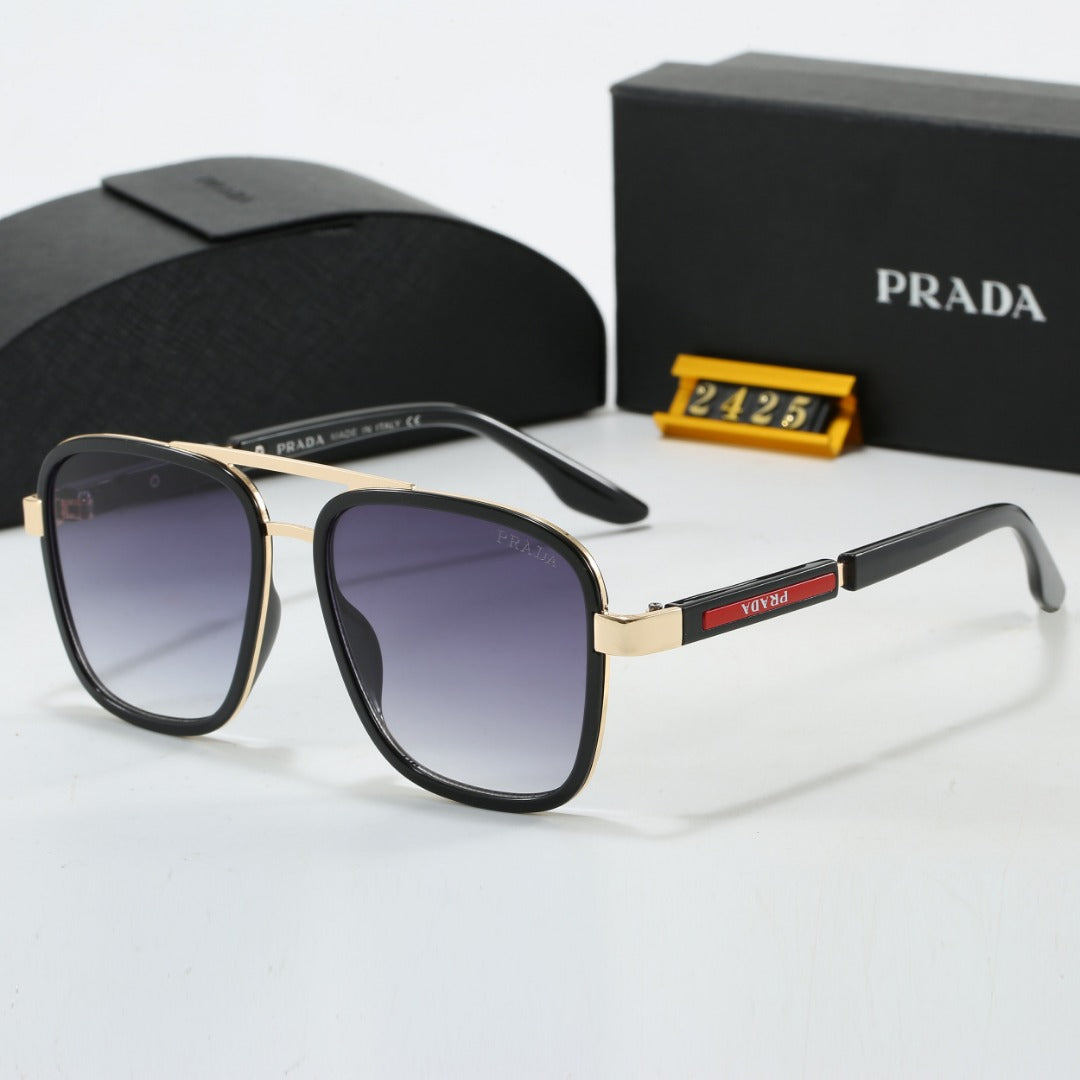 metal square frame sunglasses