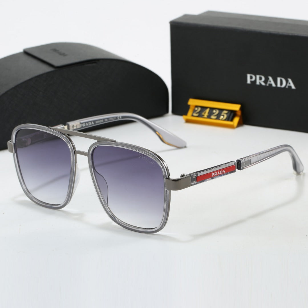 metal square frame sunglasses