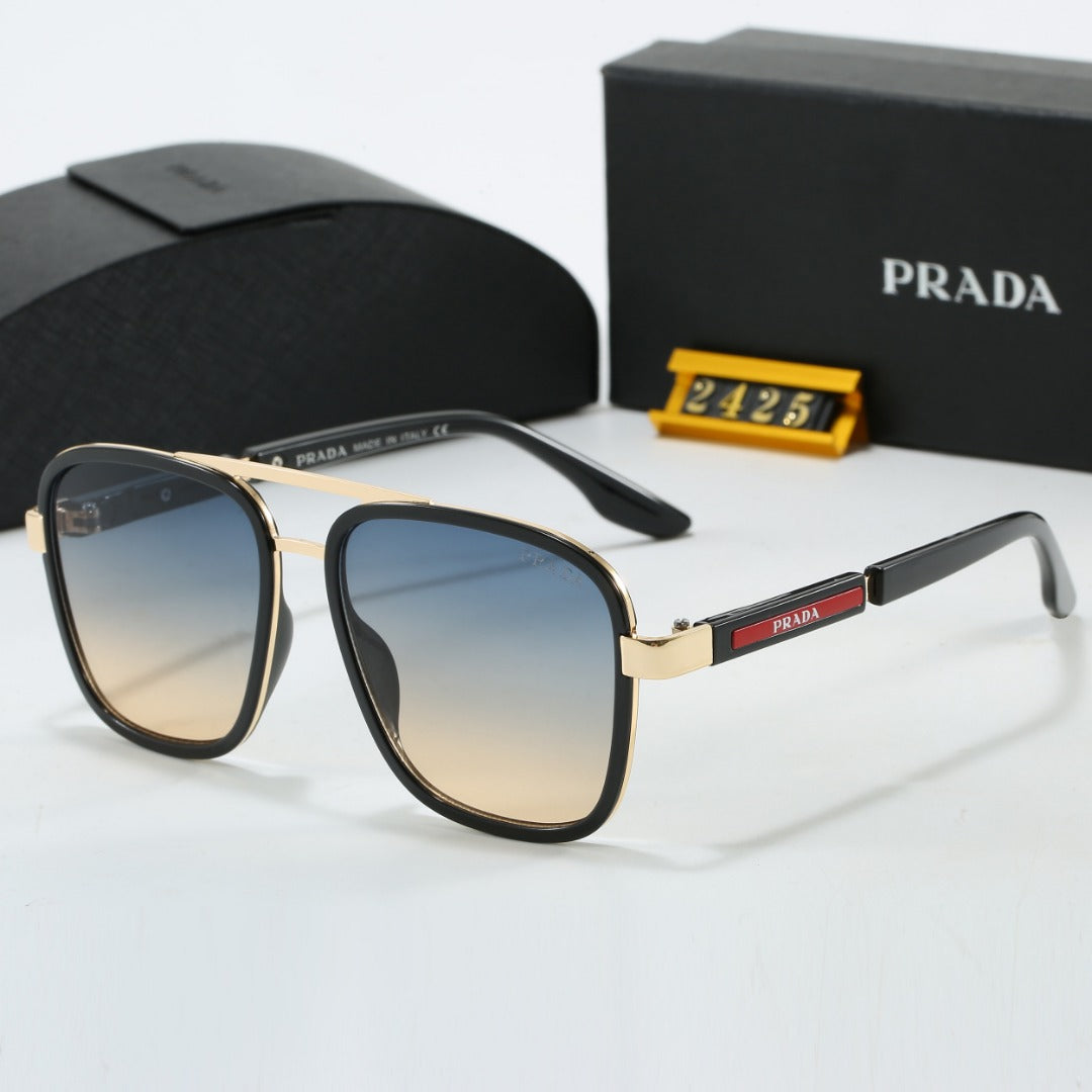 metal square frame sunglasses
