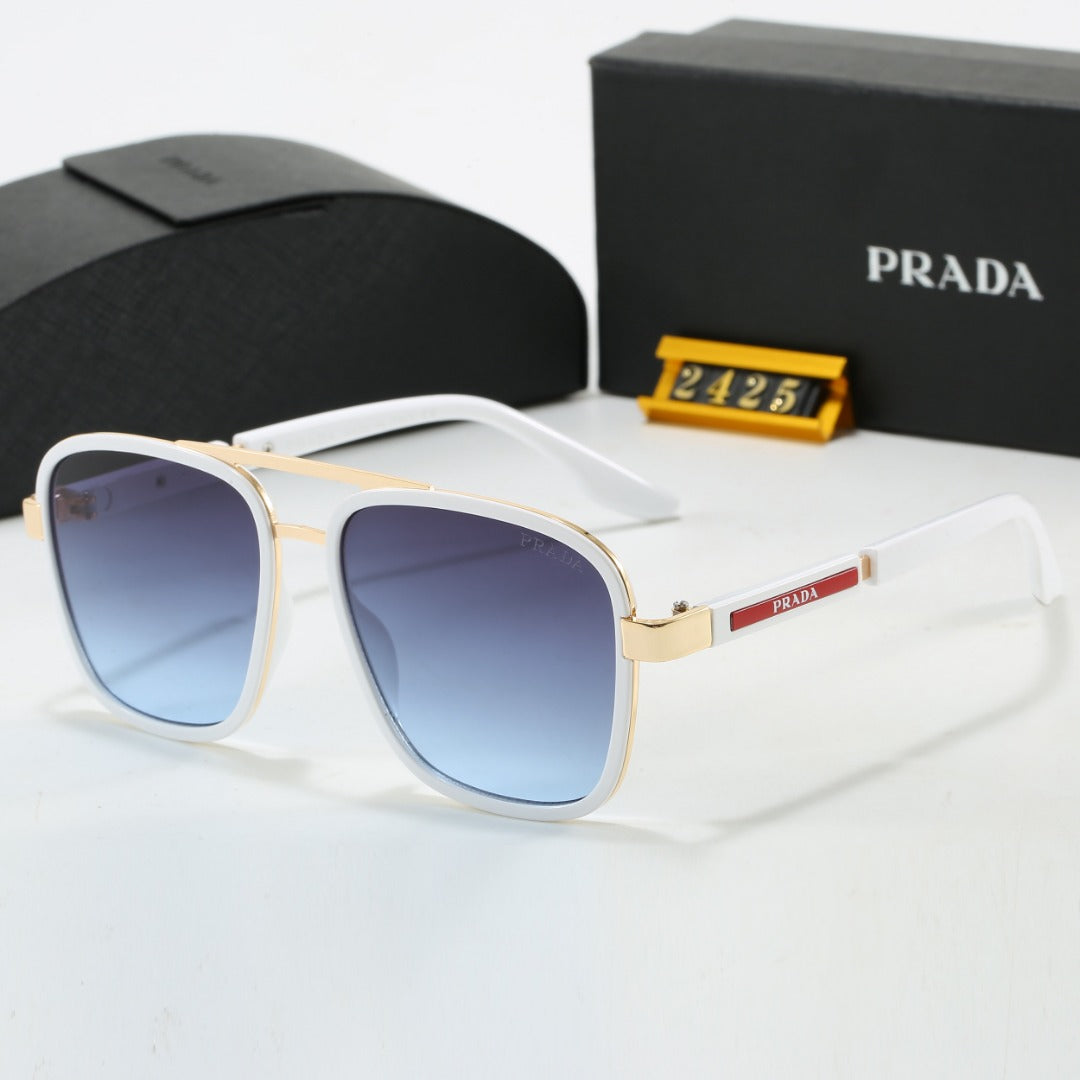metal square frame sunglasses