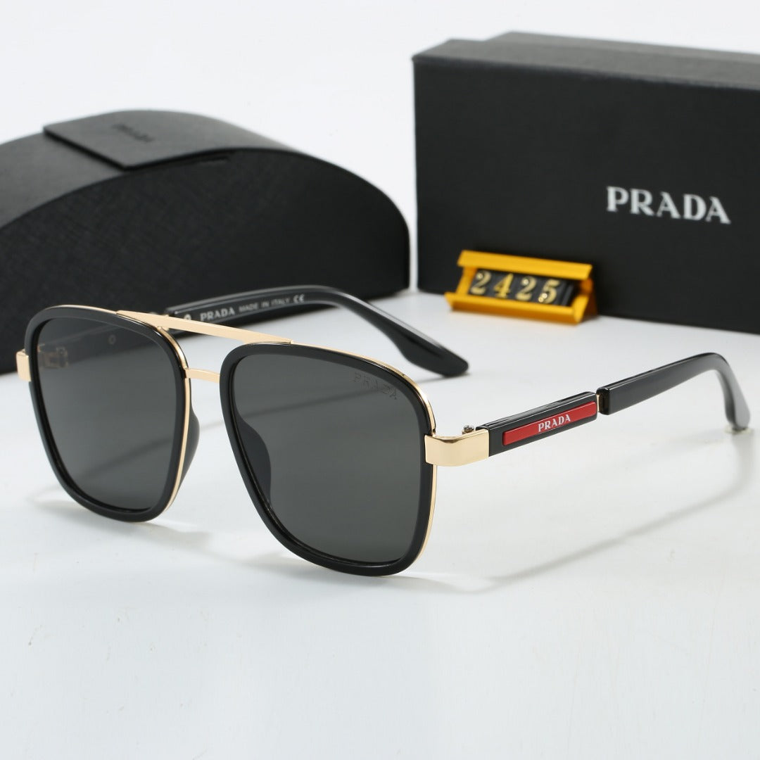 metal square frame sunglasses