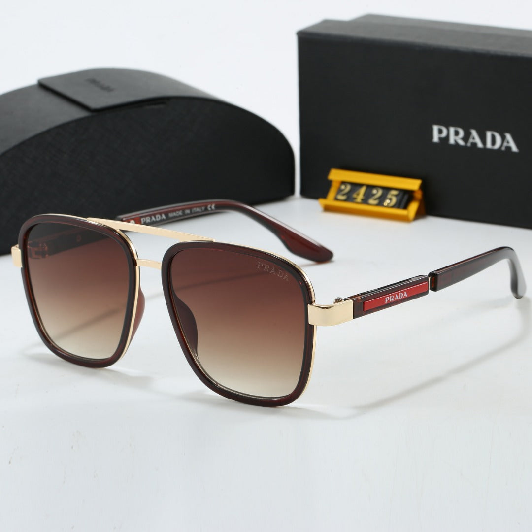 metal square frame sunglasses