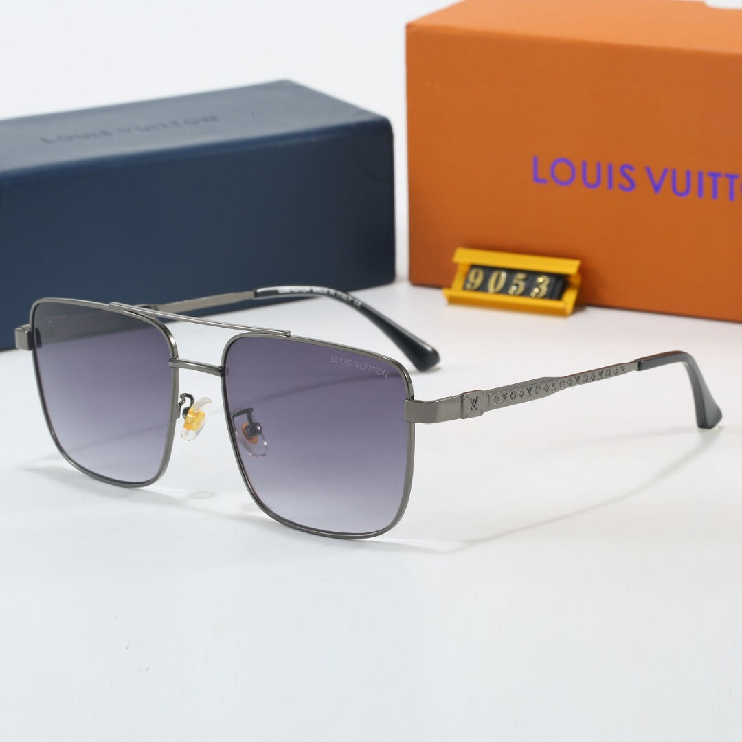Metal Square Frame Sunglasses