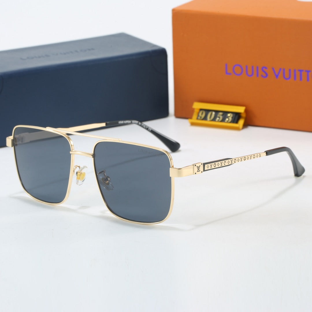 Metal Square Frame Sunglasses