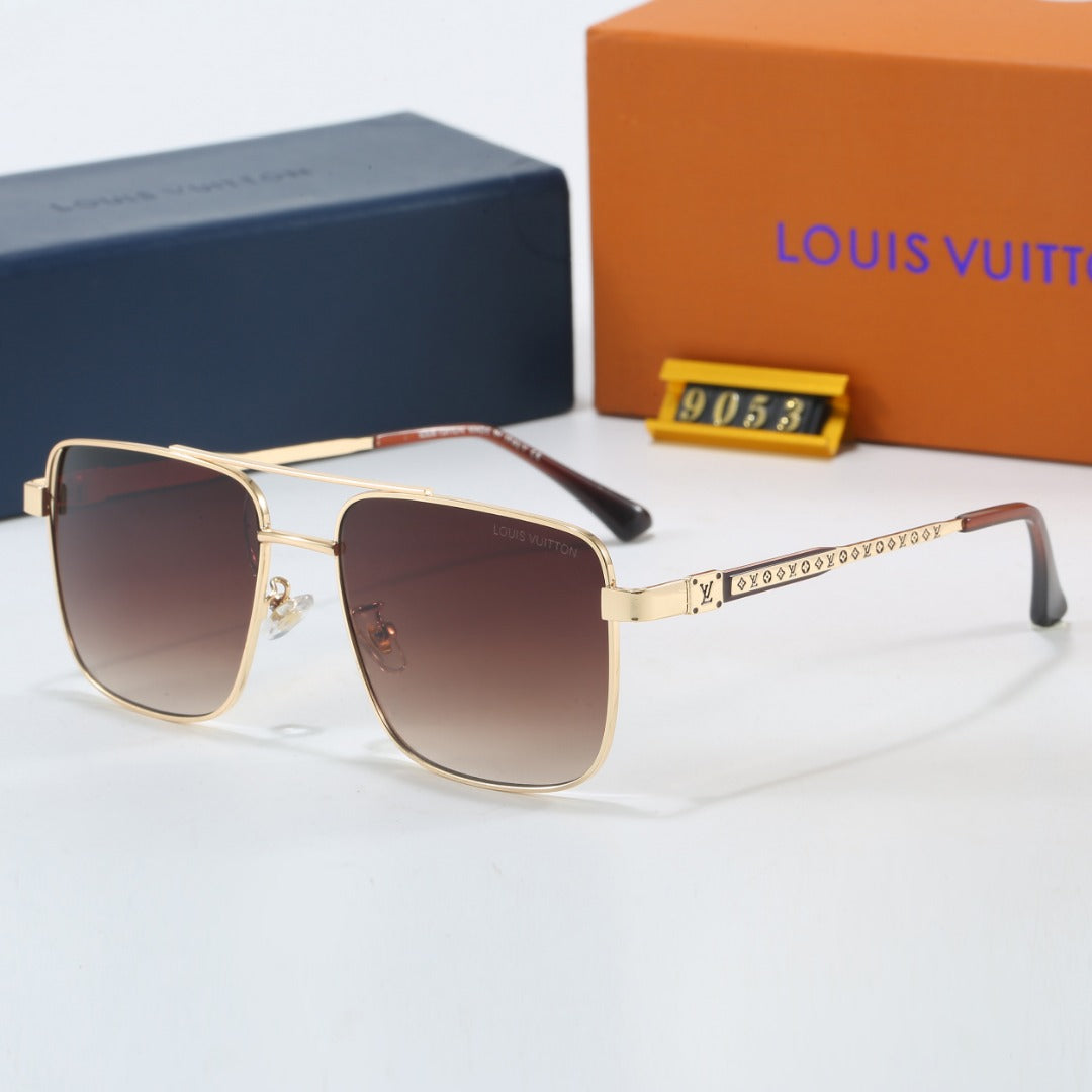 Metal Square Frame Sunglasses
