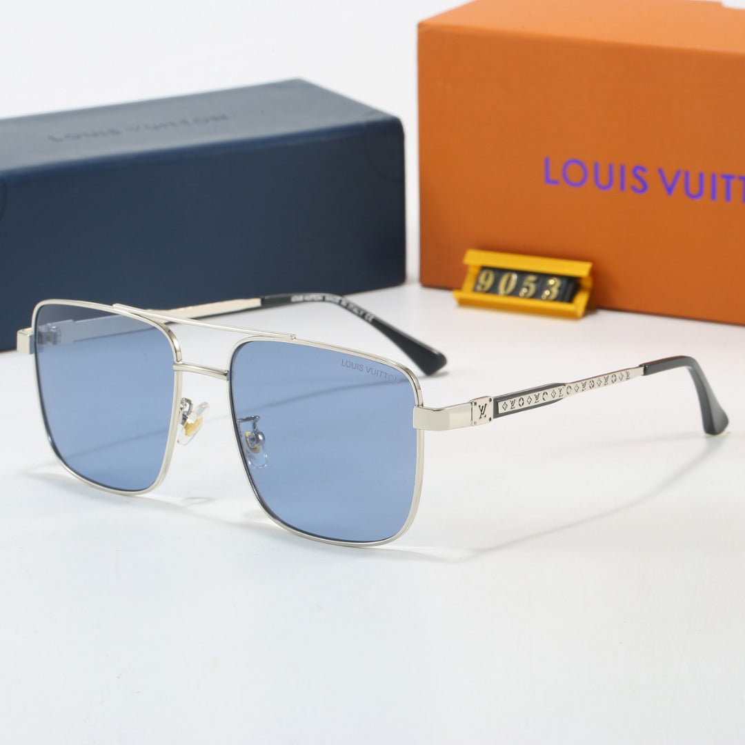 Metal Square Frame Sunglasses