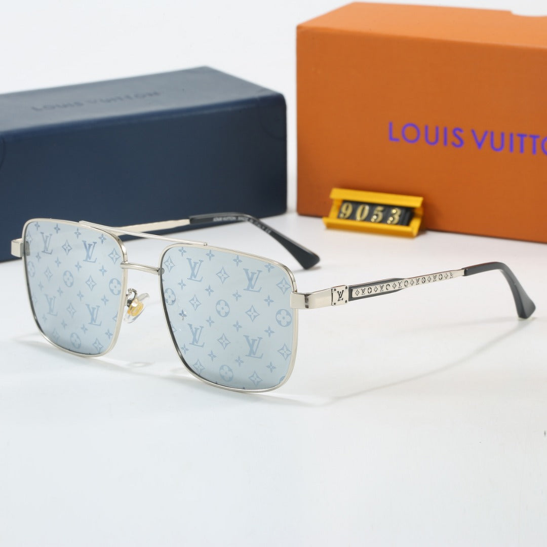 Metal Square Frame Sunglasses