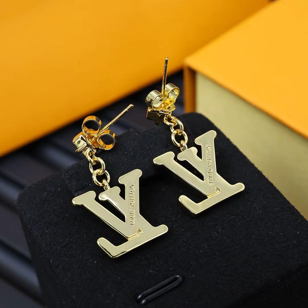 Full Diamond Letter Earrings