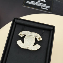 Ice-clear Jelly Pink Letter Brooch