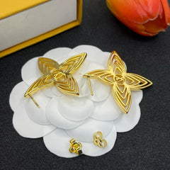 Hollow Flower Earrings