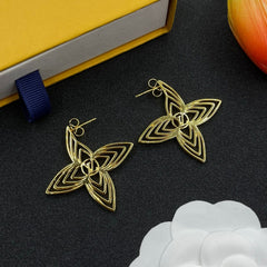 Hollow Flower Earrings