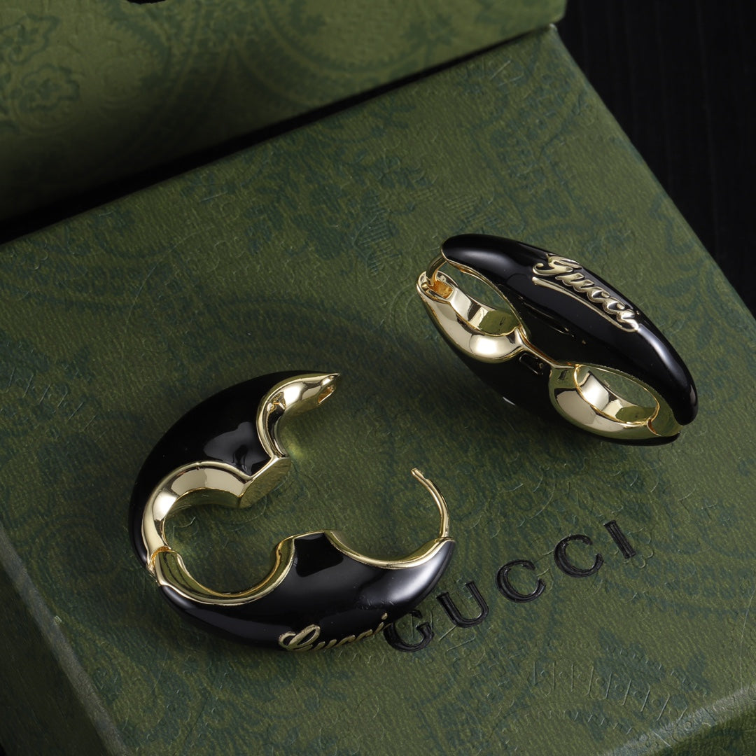 Personalized Enamel Earrings
