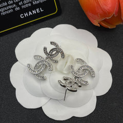 Diamond Letter Stitching Earrings