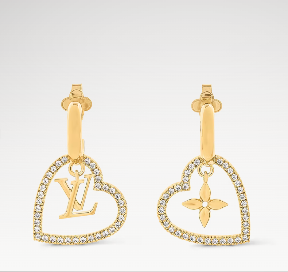 Diamond Heart Earrings