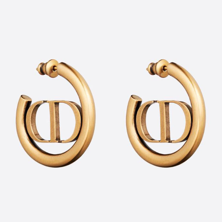Letter Hoop Earrings