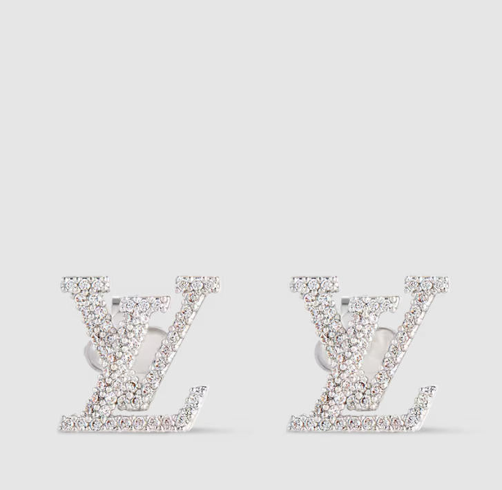 Full Diamond Stud Earrings