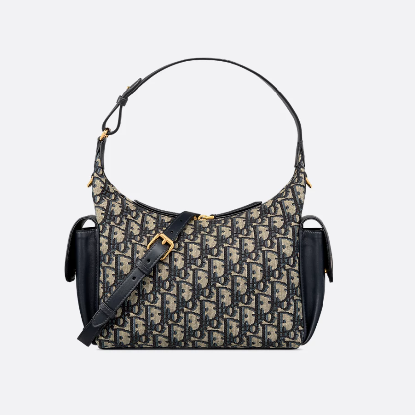 Blue Letter Jacquard Bag
