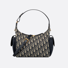 Blue Letter Jacquard Bag
