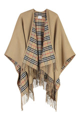 Reversible Vintage Plaid Cape